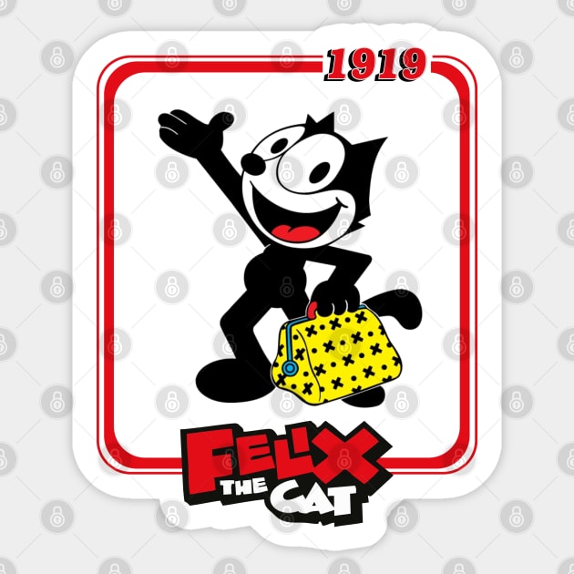 Felix The Cat Sticker by Purwoceng